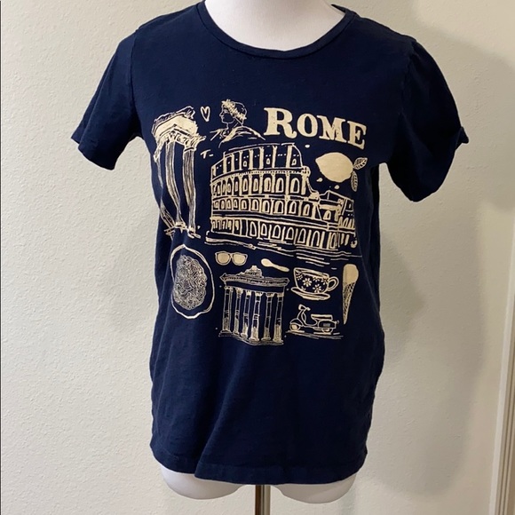 J. Crew Tops - J. Crew collector Tees Rome t-shirt blue
